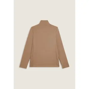 Damen Sweatshirt mit dekorativen Mikroflecht-Elementen und Reißverschluss Freddy image-1