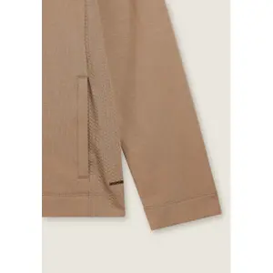 Damen Sweatshirt mit dekorativen Mikroflecht-Elementen und Reißverschluss Freddy image-2