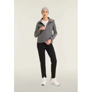 Damen Strick-Design Stehkragen Zip-Hoodie Freddy image-2