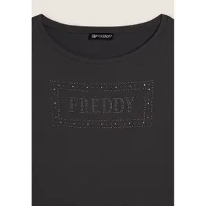 Τ-shirt με λογότυπο από παγιέτες για γυναίκες Freddy image-6