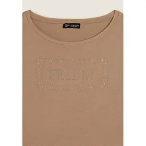 Τ-shirt με λογότυπο από παγιέτες για γυναίκες Freddy image-2
