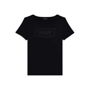 Τ-shirt με λογότυπο από παγιέτες για γυναίκες Freddy image-0