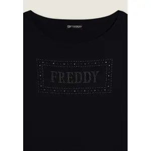 Τ-shirt με λογότυπο από παγιέτες για γυναίκες Freddy image-2