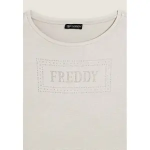 Τ-shirt με λογότυπο από παγιέτες για γυναίκες Freddy image-2