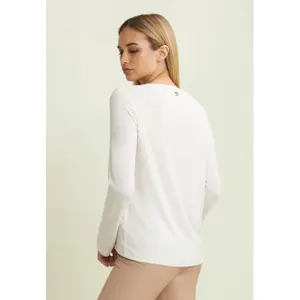 Langarm T-Shirt mit Pailletten-Logo für Damen Freddy image-3