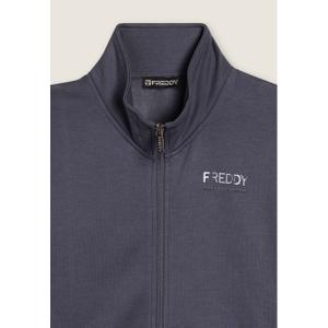 Classic fit tracksuit with a high collar and sequin details for women Freddy image-2