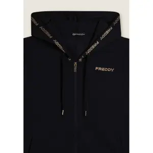 Hoodie mit goldenem kontrastierendem Logo für Frauen Freddy image-2