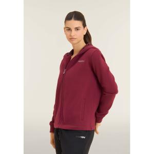 Hooded tracksuit with animal print and side slits for women Freddy image-2