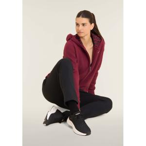 Hooded tracksuit with animal print and side slits for women Freddy image-3