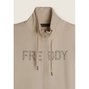 Trainingsanzug mit Perlen-Logo vorne und Stehkragen für Damen Freddy image-2