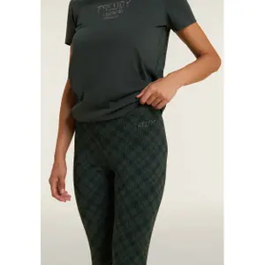 Leggings 7/8 com padrão geométrico lateral feminino Freddy image-4