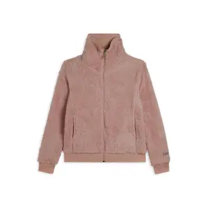 Polar zippowany z materiału Sherpa z wysokim kołnierzem dla kobiet Freddy image-0