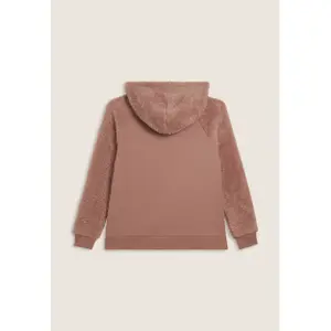 Damen Hoodie mit gekreuzter Kapuze und Sherpa-Ärmeln Freddy image-5