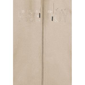 Zip Hoodie met hoge kraag en asymmetrische zoom voor dames Freddy image-2