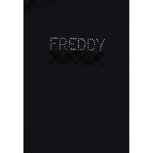 Damen Kapuzenpullover mit durchgehendem Reißverschluss und Stehkragen Freddy image-2