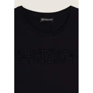 T-shirt με λογότυπο από τρουκς μπροστά για γυναίκες Freddy image-2