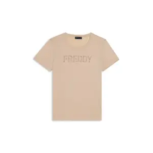 T-shirt με λογότυπο από τρουκς μπροστά για γυναίκες Freddy image-0