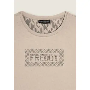 T-shirt med geometriska mönster för kvinnor Freddy image-2