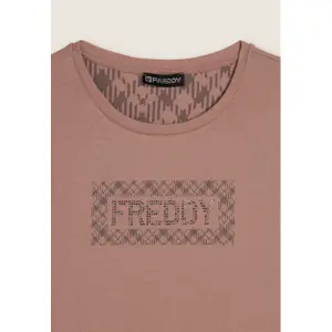 T-shirt med geometriska mönster för kvinnor Freddy image-6