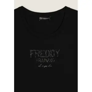 Γυναικείο ραγλάν T-shirt με γεωμετρικό διακοσμητικό στοιχείο Freddy image-2