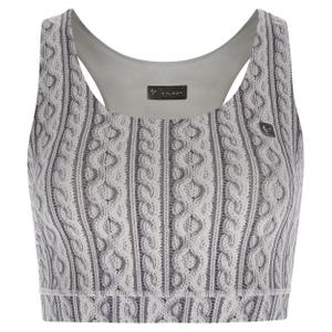 Women's knitted effect photographic print bra Freddy image-0