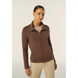 Damen Sweatshirt mit kurzem Reißverschluss und geflochtenen Details an den Seiten Freddy image-3