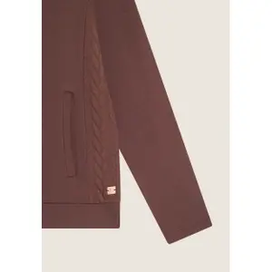 Damen Sweatshirt mit kurzem Reißverschluss und geflochtenen Details an den Seiten Freddy image-6