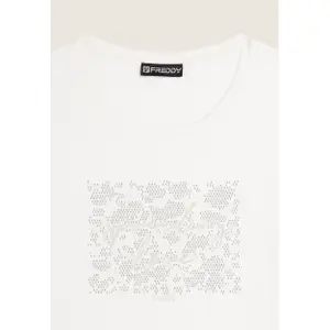 Άνετο T-shirt με χρυσόσκονη για γυναίκες Freddy image-6