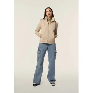 Damen Stehkragen Sweatshirt mit Einsätzen Freddy image-2