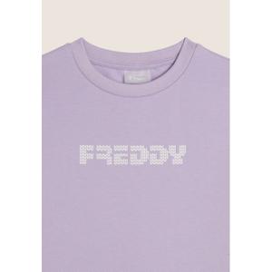 Girls' knitted effect logo hoodie sweatshirt Freddy image-2