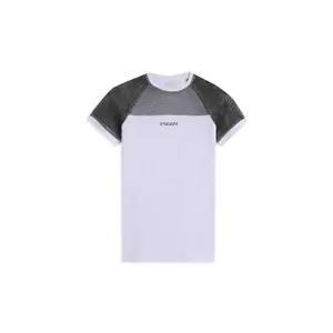 Long t-shirt dress with Lurex mesh sleeves for girls Freddy image-0