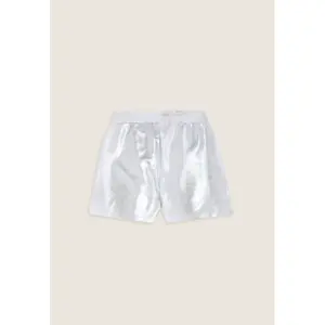 Silver coated cotton shorts for girls Freddy image-1