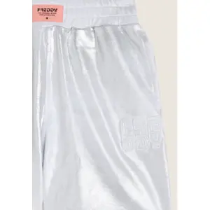 Silver coated cotton shorts for girls Freddy image-2
