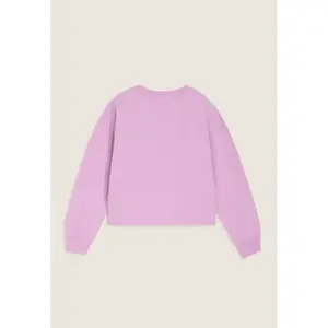 Cropped round-neck sweatshirt with embossed logo for girls Freddy image-1
