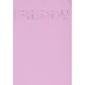 Cropped round-neck sweatshirt with embossed logo for girls Freddy image-2