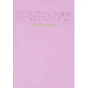 Girls' jersey t-shirt dress with logo Freddy image-2