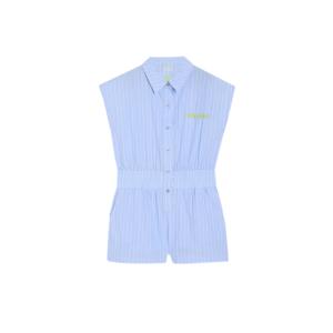 Striped short jumpsuit with belt for girls Freddy