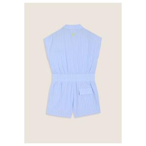 Striped short jumpsuit with belt for girls Freddy image-1
