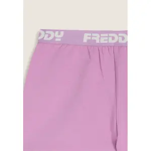 Calças curtas extensíveis com elástico jacquard em algodão para rapariga Freddy image-2