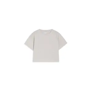 Comfortable spotty piped T-shirt for girls Freddy image-0