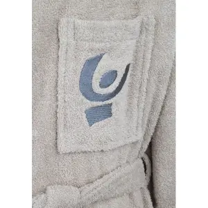 Bademantel aus Frottee mit gesticktem Logo und Taschen für Damen Freddy image-2