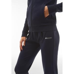 Women's interlock fabric tracksuit with high-neck sweatshirt and zip. Freddy image-6