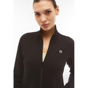 Women's interlock fabric tracksuit with high-neck sweatshirt and zip. Freddy image-5