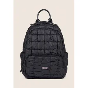 Damen gepolsterter Rucksack mit Details aus Kunstleder Freddy