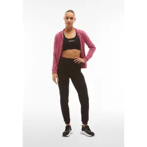 Conjunto de chándal de tejido interlock con sudadera con capucha y cremallera para mujer Freddy image-3