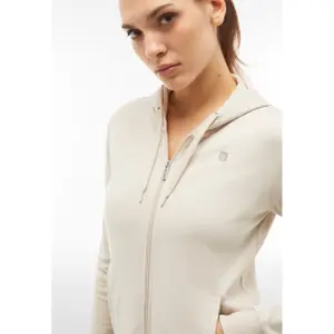 Conjunto de chándal de tejido interlock con sudadera con capucha y cremallera para mujer Freddy image-5
