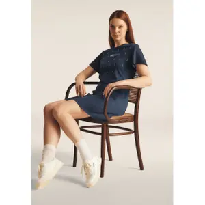 Damen T-Shirt Kleid mit glitzerndem Modaljersey Freddy image-5