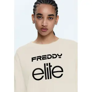 Sweatshirt crop Damen Freddy Comfort Fit Elite image-6