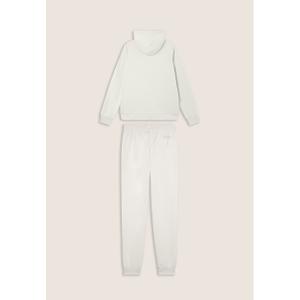 Damski dres z różowego dresowego materiału bawełnianego z zamkiem błyskawicznym i kapturem Freddy image-1