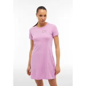 Φόρεμα t-shirt από jersey με μεγάλο λογότυπο από μεταλλικές τρουκς για γυναίκες Freddy image-2